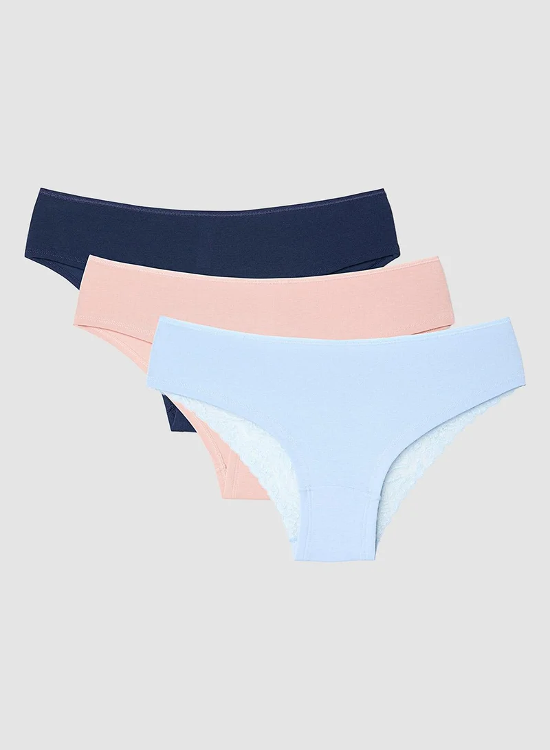 Penti Skyway Lace Detailed Low Waist 3-Pack Hipster Panties
